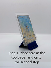 Load image into Gallery viewer, Pokemon Card Display Frame Stand With Toploader, Elemental Designs for Collecting and Displaying Cards (Cards not Included)