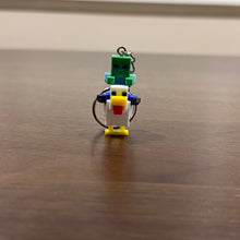 Load image into Gallery viewer, Minecraft Chicken Jockey Keychain, Baby Zombie Riding Chicken