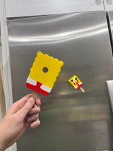 Load image into Gallery viewer, Cursed SpongeBob Popsicle Funny Fridge Magnet or Wall Decor