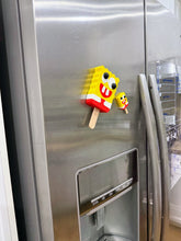 Load image into Gallery viewer, Cursed SpongeBob Popsicle Funny Fridge Magnet or Wall Decor