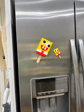 Load image into Gallery viewer, Cursed SpongeBob Popsicle Funny Fridge Magnet or Wall Decor