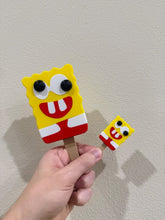 Load image into Gallery viewer, Cursed SpongeBob Popsicle Funny Fridge Magnet or Wall Decor