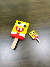 Load image into Gallery viewer, Cursed SpongeBob Popsicle Funny Fridge Magnet or Wall Decor