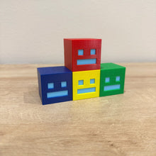Load image into Gallery viewer, Geometry Dash Cube Figure | Iconic Game Character Desk Decor | Gamer Gift Collectible