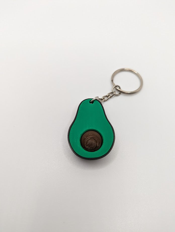 Avocado fidget keychain