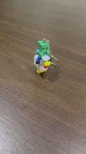 Load and play video in Gallery viewer, Minecraft Chicken Jockey Keychain, Baby Zombie Riding Chicken
