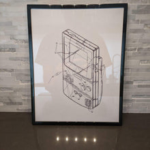 Load image into Gallery viewer, The Gameboy Color || single one line pen drawing
