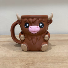 Load image into Gallery viewer, Ice Cream Pint Holder, Cute Animal, Highland Cow and Penguin

