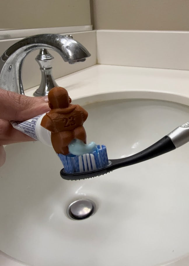 Lebron James Pooping Toothpaste Topper | Comes with Toothpaste