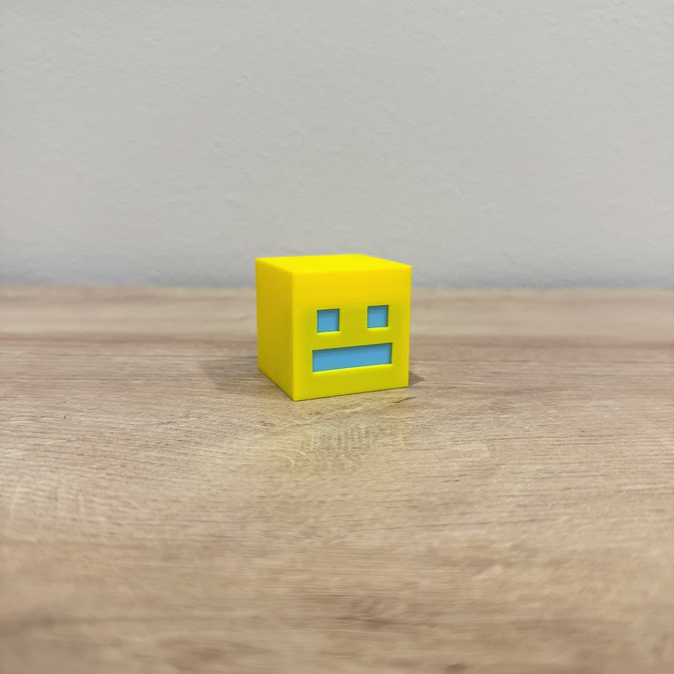 Geometry Dash Cube Figure | Iconic Game Character Desk Decor | Gamer G ...