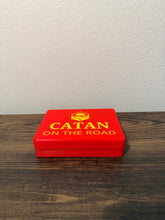 Load image into Gallery viewer, Catan On The Road Storage Box Organizer | Travel Game Card Holder Case | Compact Deck Box
