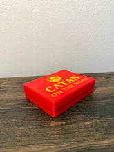 Load image into Gallery viewer, Catan On The Road Storage Box Organizer | Travel Game Card Holder Case | Compact Deck Box
