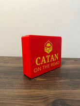 Load image into Gallery viewer, Catan On The Road Storage Box Organizer | Travel Game Card Holder Case | Compact Deck Box
