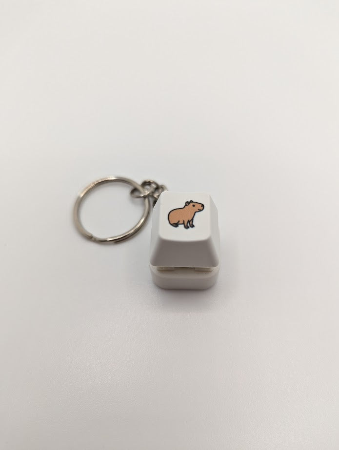 Capybara keycap fidget keychain