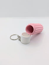 Load image into Gallery viewer, Anxiety Relief Bumpy Fidget Keychain Chapstick Holder
