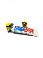 Load image into Gallery viewer, Minions Pooping Toothpaste Topper | Comes with Toothpaste | Minions Bathroom Gag Gift for Kids and Adults
