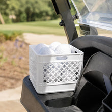 Load image into Gallery viewer, Golf Cart Cup Holder Adapter Ball Basket | Miniature Milk Crate Organizer
