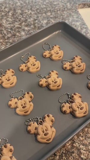 Mickey Mouse Cookie Keychain | Disney Inspired Cookie Bag Charm