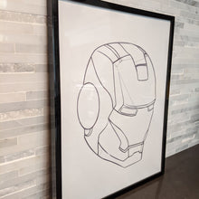 Load image into Gallery viewer, Super Hero Mask Simple || single one line pen drawing
