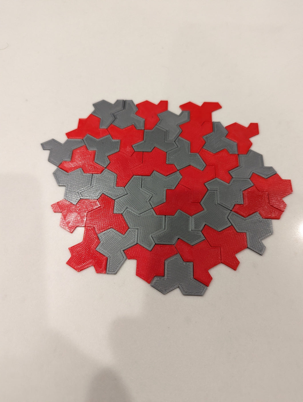 Einstein hat tile puzzle pieces set || math geometry problem solved