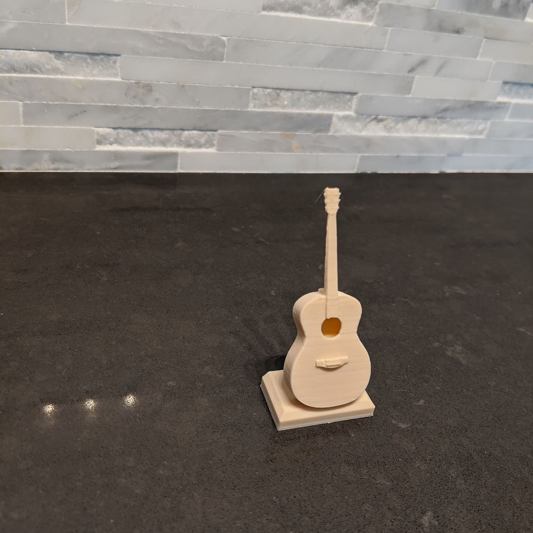 Miniature Guitar Desk Piece || Customizable || 3D Printed - Casual Chicken