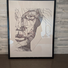 Load image into Gallery viewer, Geometric Woman || single one line pen drawing - Casual Chicken
