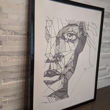 Load image into Gallery viewer, Geometric Woman || single one line pen drawing - Casual Chicken
