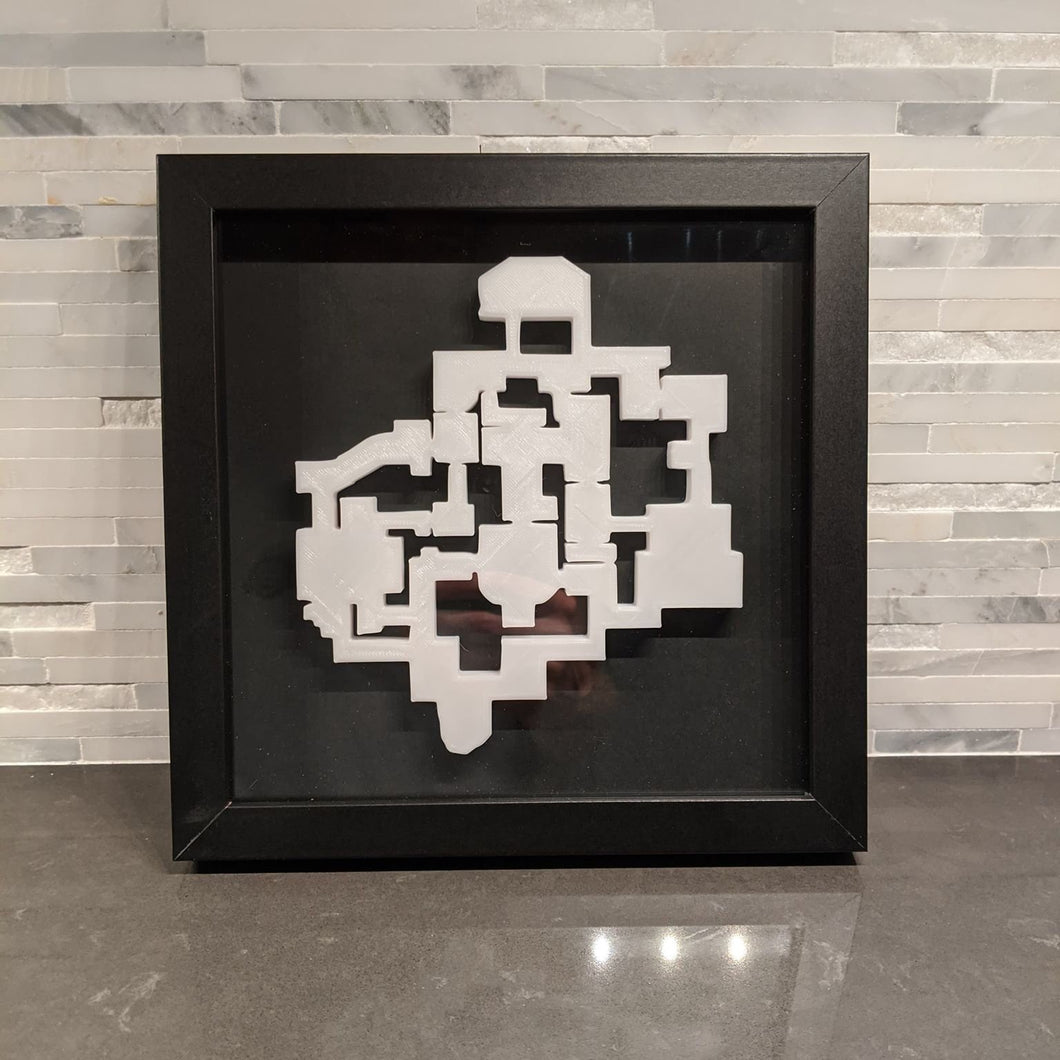 Valorant 3D Map Haven Layout || Framed Picture Art ||