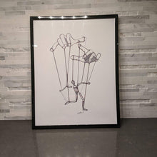Load image into Gallery viewer, A Master Puppeteer || single one line pen drawing - Casual Chicken
