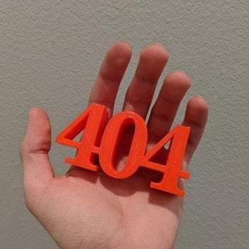 ERROR 404 || Miniature Sign Desk Display - Casual Chicken